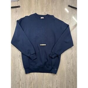 Vintage Y2K Members Mark Great Dane Logo Men's Large Sweatshirt Crew Neck Navy